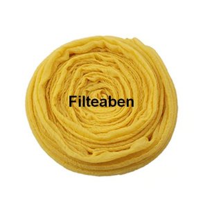 180 * 45 cm Gul Bomuldsgaze sjal