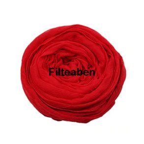 180 * 45 cm R�d Bomuldsgaze sjal