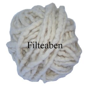 1 mtr R� Hvid Filtesn�re