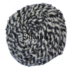 1 mtr Sort / Hvid Filtesn�re