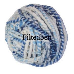 1 mtr Hvid / Bl� filtesn�re