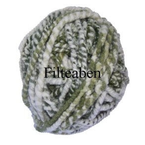 1 mtr Hvid / Gr�n Filtesn�re