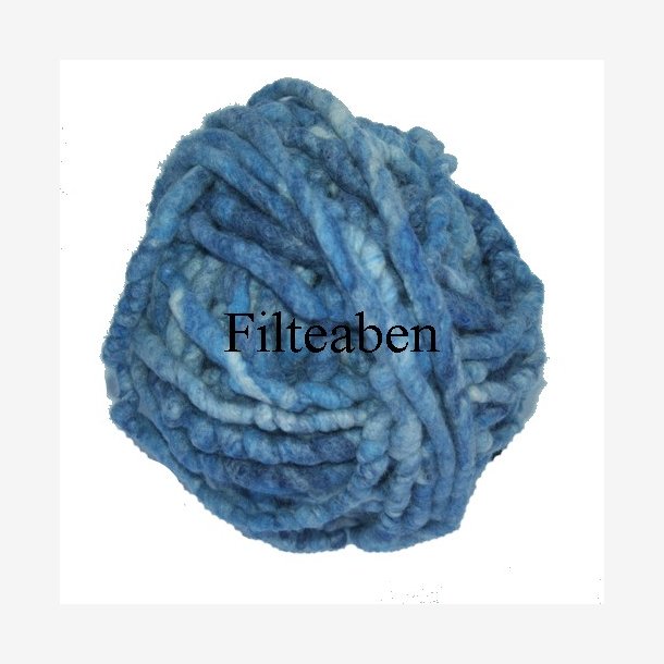 1 mtr Mixet Blå Filtesnøre