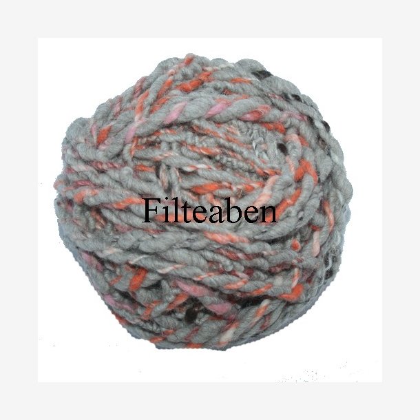 1 mtr Mixet Grå filtesnøre