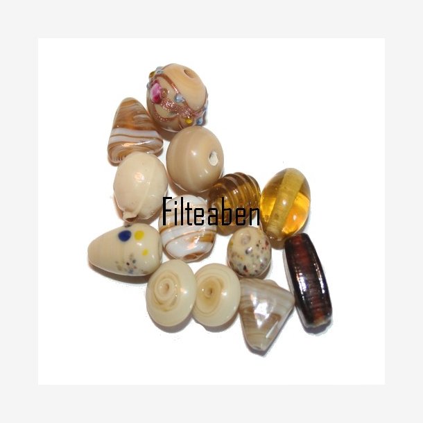 Glasperler Beige