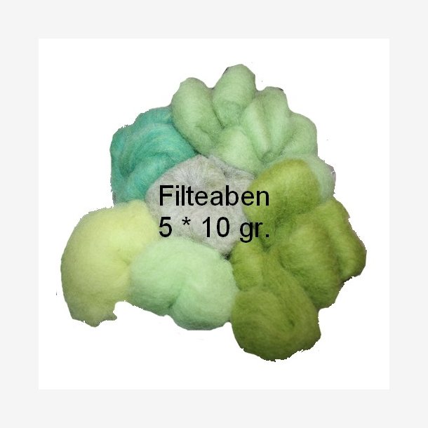 5 * 10 gr. Lys Grøn nuancer Karteflor