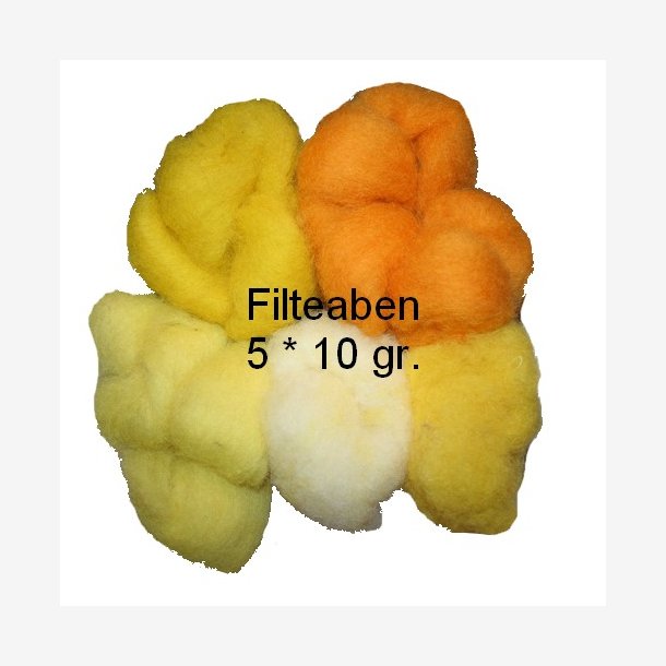 5 * 10 gr. Gule nuancer Karteflor