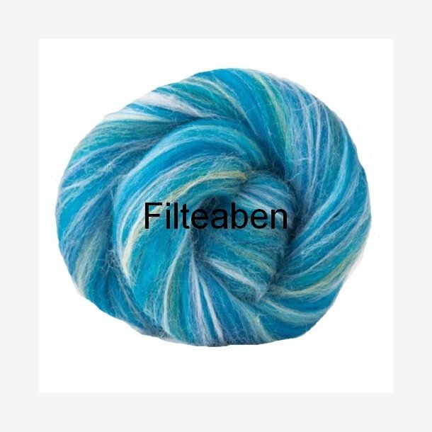 Turkis Lys Meleret 70 % Uld / 30 % Silke 25 gr.