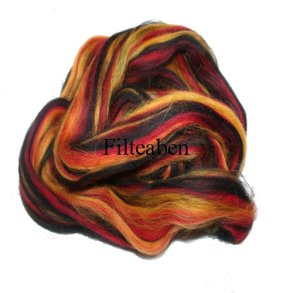 Mixet Regnbue Mrk Merinould 50 gr.