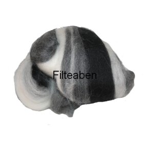 Mixet Sort - Gr - Hvid 50 gr.