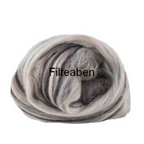 Mellem Brun Meleret 70 % Uld / 30 % Silke 50 gr. 