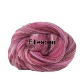 Mrk Rosa Meleret 70 % Uld / 30 % Silke 50 gr. 