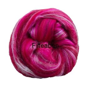 Pink Meleret 70 % Uld / 30 % Silke 25 gr. 