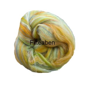 Gul Meleret 70 % Uld / 30 % Silke 25 gr. 