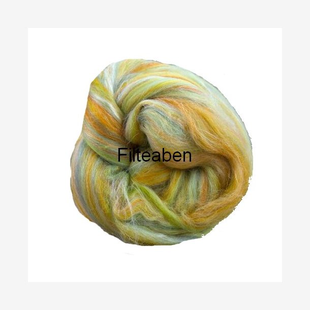 Gul Meleret 70 % Uld / 30 % Silke 25 gr.