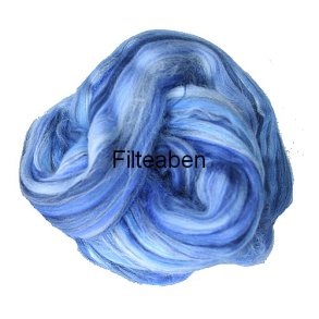 Lys Bl Meleret 70 % Uld / 30 % Silke 25 gr. 