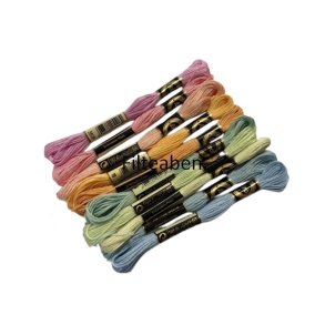 Pastel broderi 10 stk