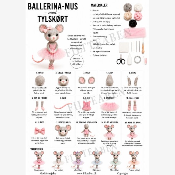 Ballerina mus  N�lefilt