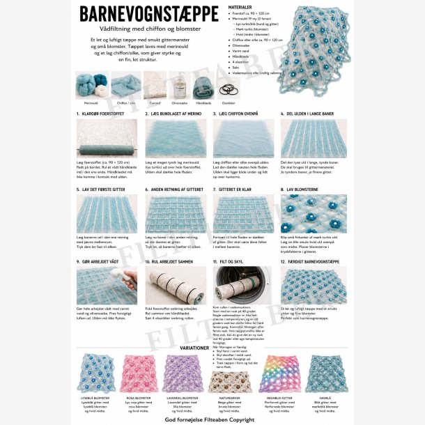 Barnevognst�ppe med blomster