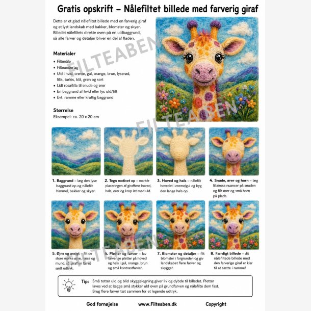 Giraf billede n�lefiltet