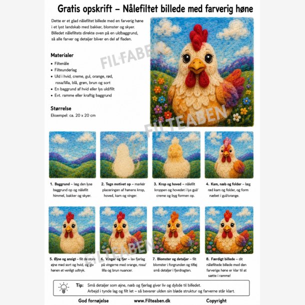 H�ne billede n�lefiltning