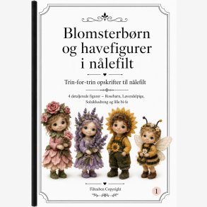 Blomsterb�rn og havefigurer i n�lefilt