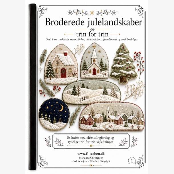 Broderede julelandskaber 