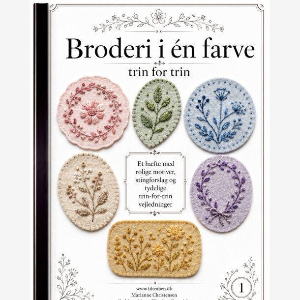 Broderi i en farve