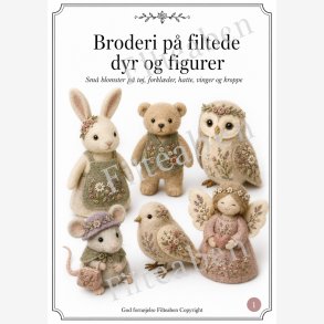 Broderi p� filtede dyr og figur