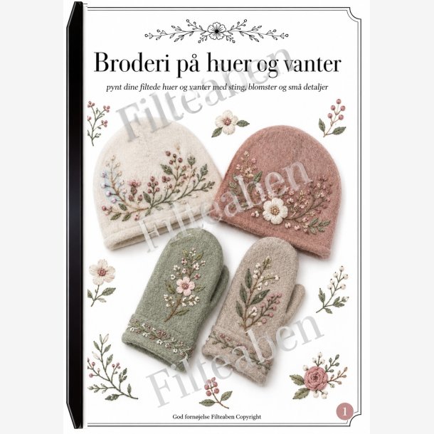 Broderi p� huer og vanter