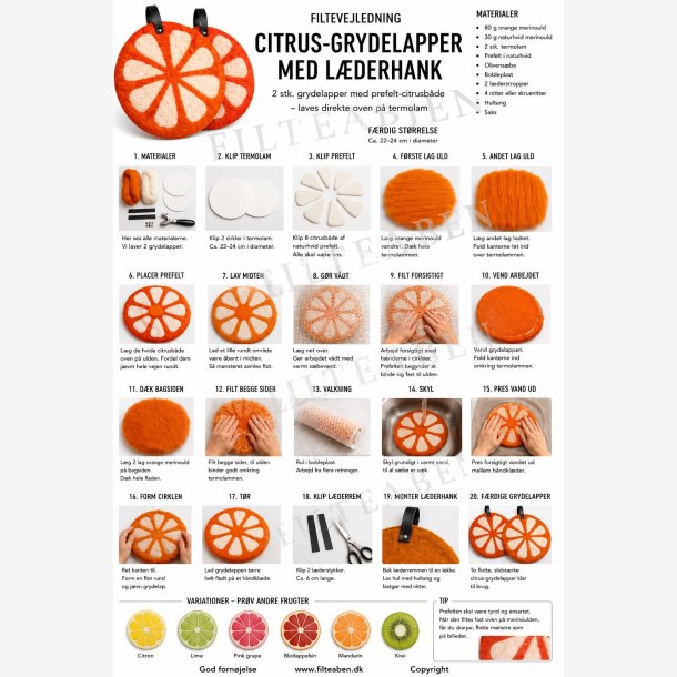 Grydelapper Citrus