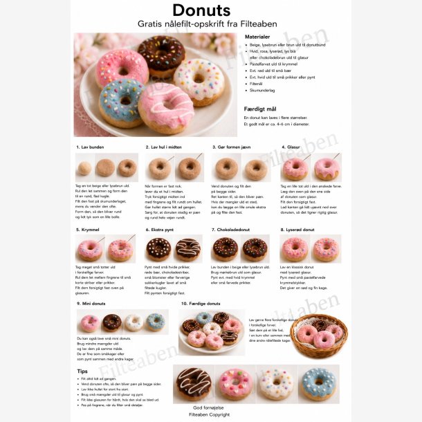 Donuts n�lefilte opskrift