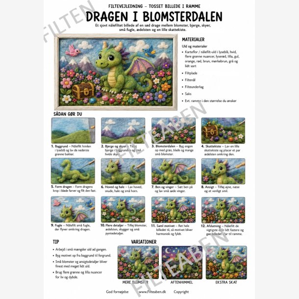 Dragen i blomster dalen n�lefiltet