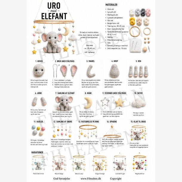 Elefant uro 2 n�lefiltet opskrift