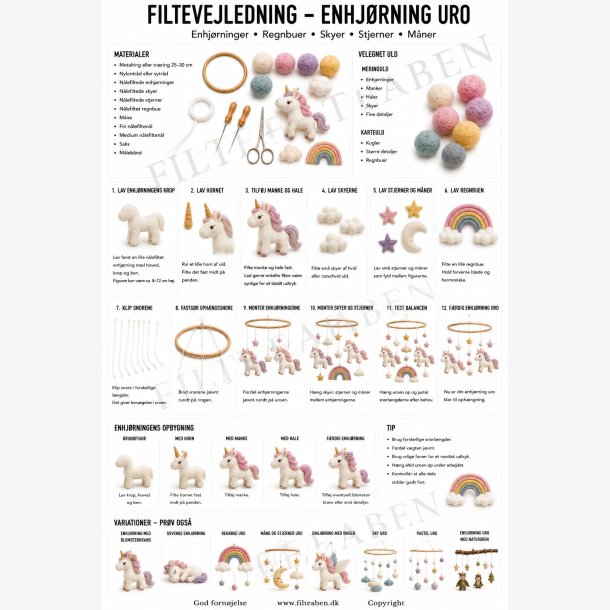Enhj�rning uro  n�lefiltet opskrift