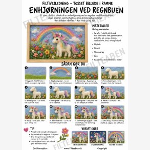 Enhj�rningen ved regnbuen n�lefiltet