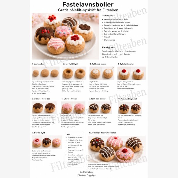 Fastelavnsboller n�lefilte opskrift