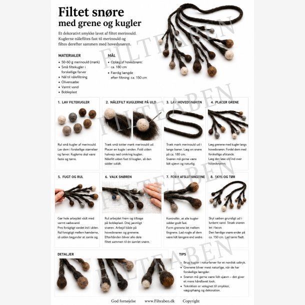 Filtet sn�re med kugler v�dfiltning