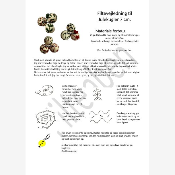 Nlefiltet Jule kugler opskrift