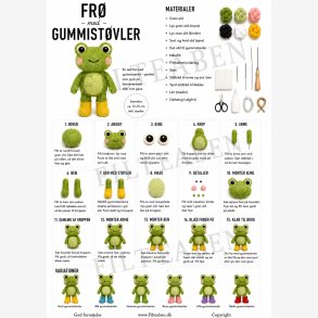 Fr� med gummist�vler N�lefilt