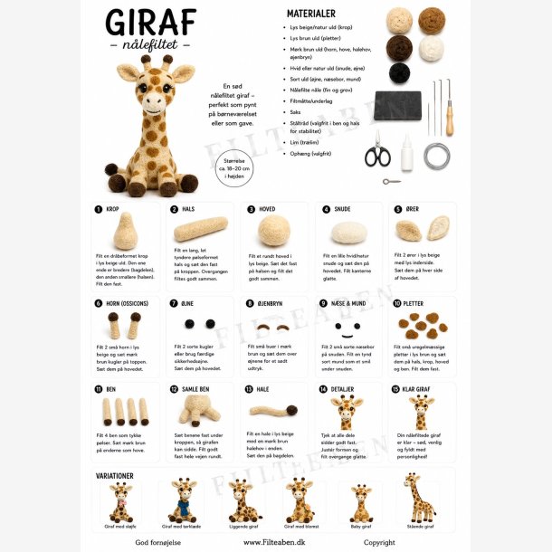 Giraf n�lefilte opskrift