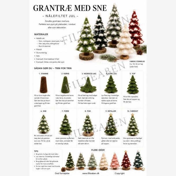 Grantr� med sne n�lefiltet opskrift
