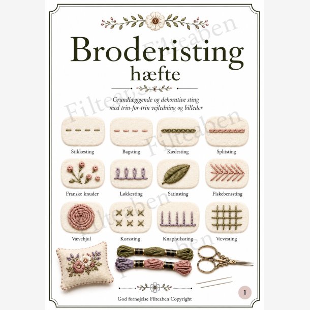 Broderisting h�fte