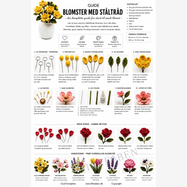 Guide til blomster n�lefiltning