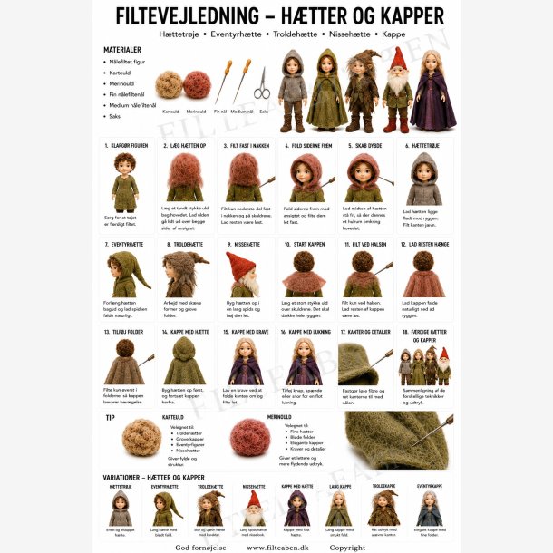 H�tter og kapper N�lefiltning