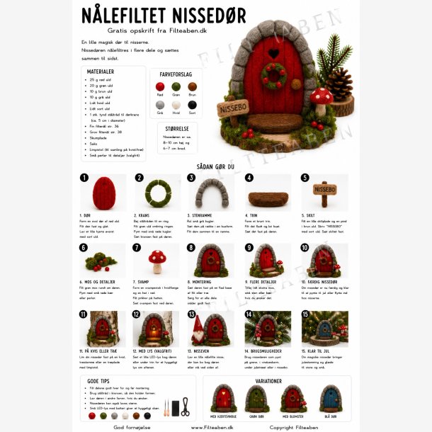 Juled�r n�lefiltet opskrift