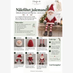 Julemand med lange ben n�lefiltning