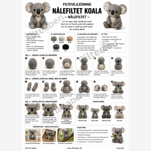 Koala n�lefilte opskrift