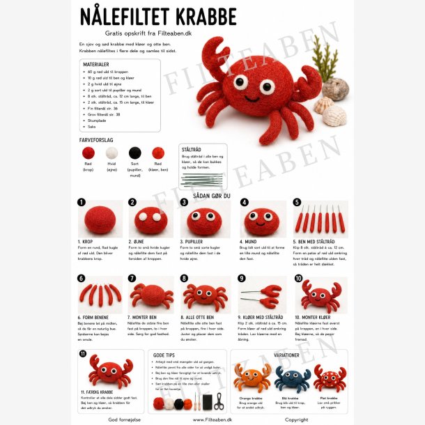 Krabbe n�lefiltet