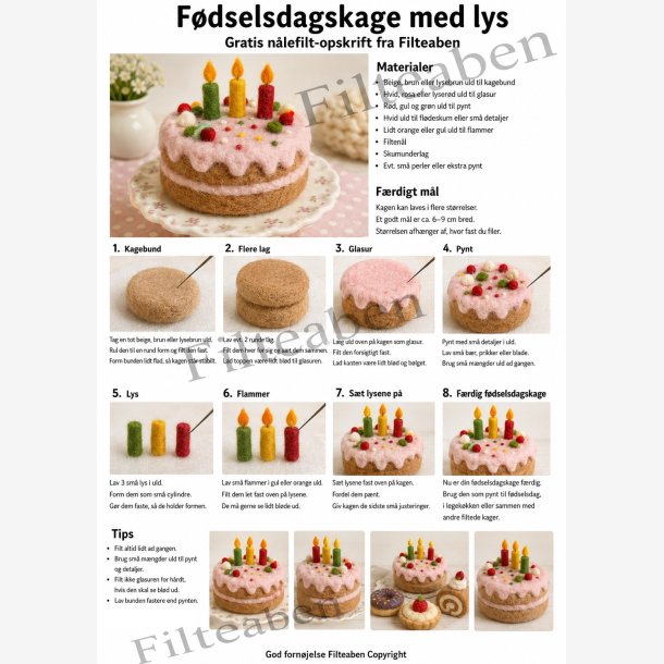 Lagkage n�lefilte opskrift